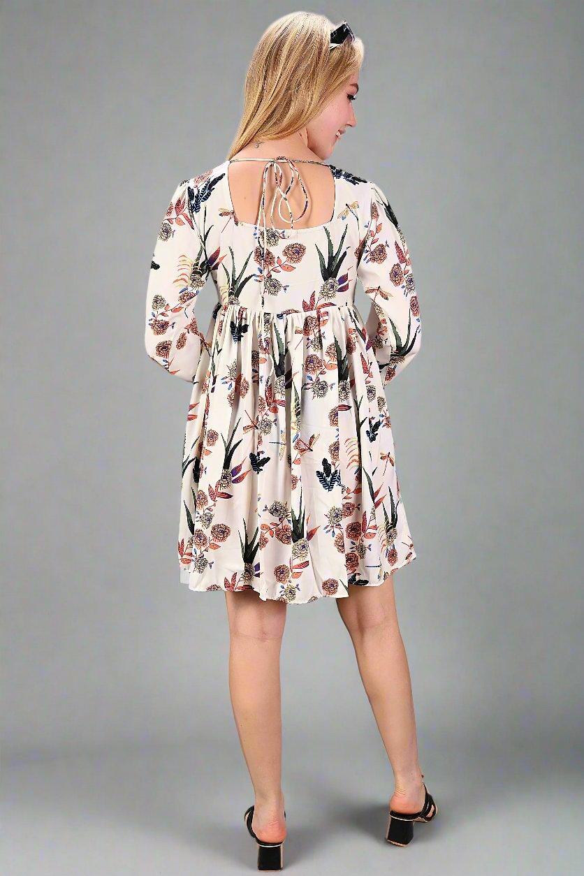 Floral Whimsy Tunic Dress - Nirmal Online