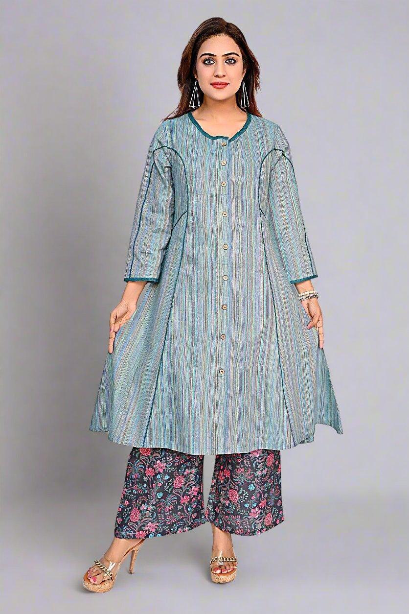 Green Rosewood Charm Dress - Nirmal Online