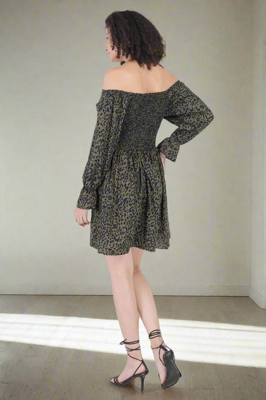 Wild Elegance Mini Dress - Nirmal Online