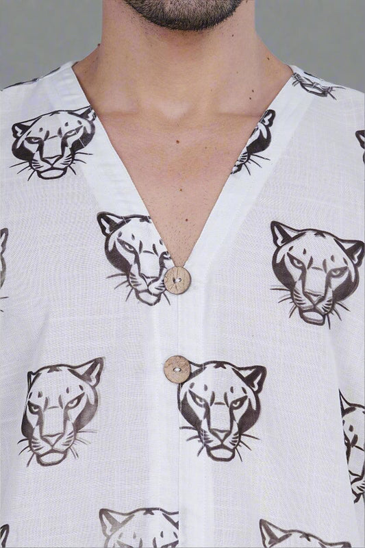 Shadow Tiger Kurta - Nirmal Online