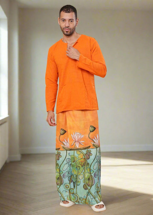 Serenity Lotus Wrap Pajamalungi