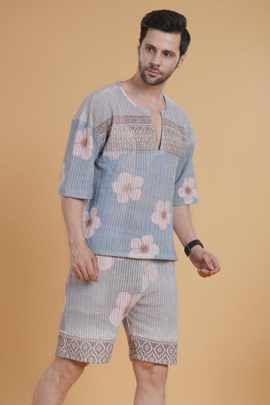 Island Bloom Crochet Short