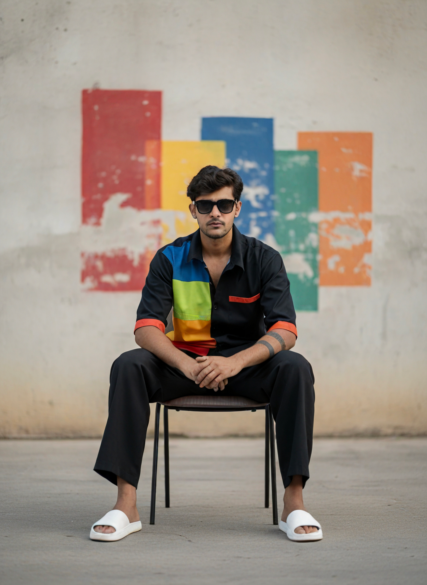 Rainbow Color Stripe kurta for Men