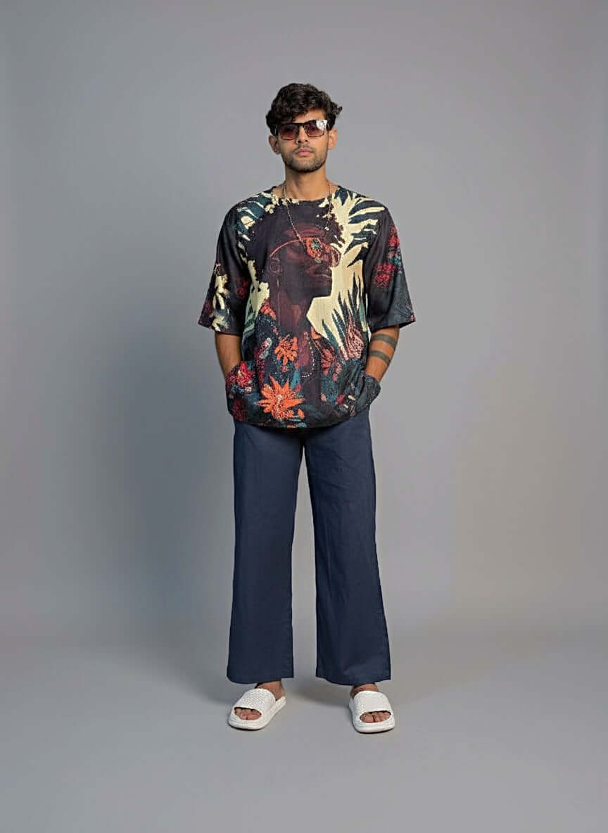 Men Dark Blue Pajama