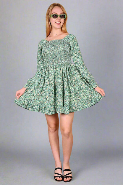 Evergreen Charm Dress - Nirmal Online