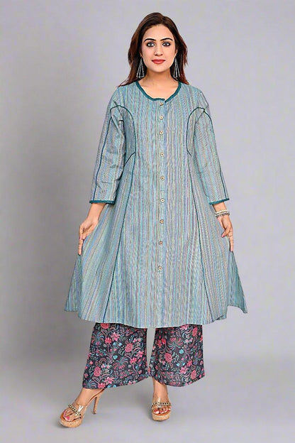 Green Rosewood Charm Dress - Nirmal Online