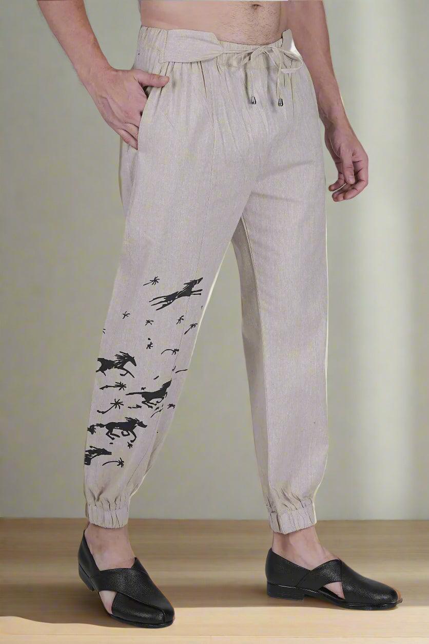 Cotton Linen touch Pajama Pant - Nirmal Online