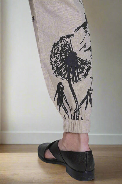 beige horse print men's pajama