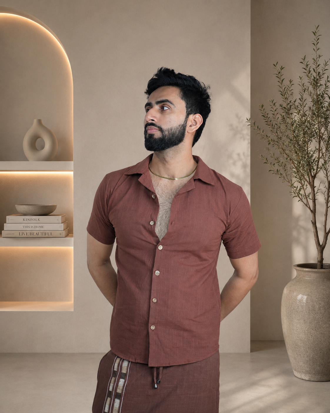 Men's Premium Coffee Brown Shirts