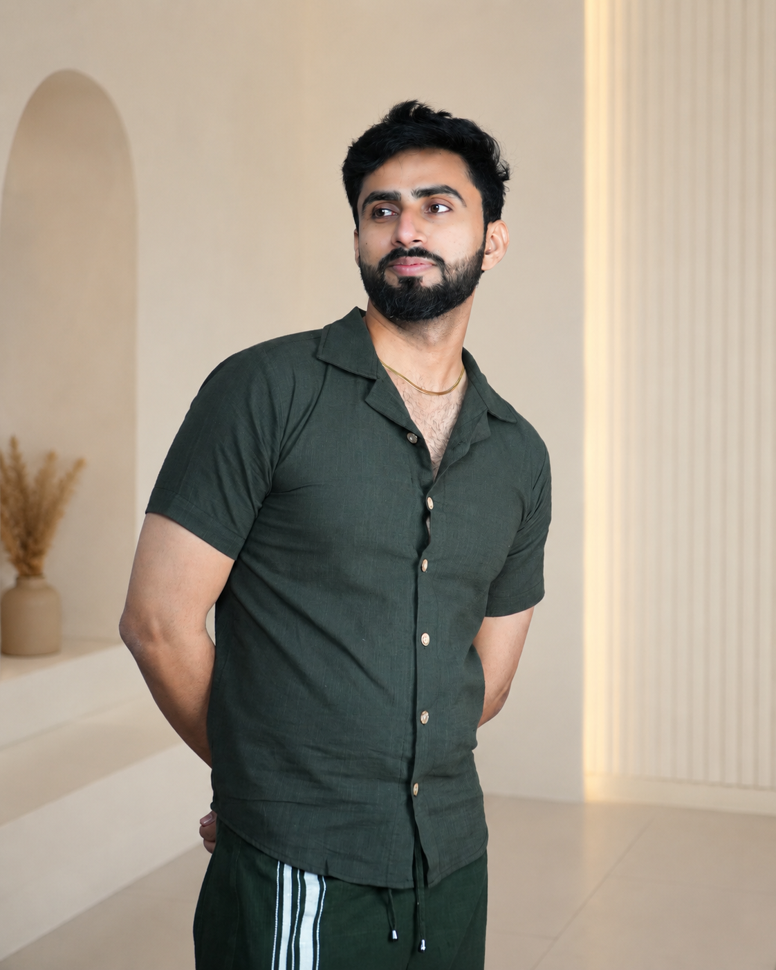 Men's Premium Dark Olive Shirts