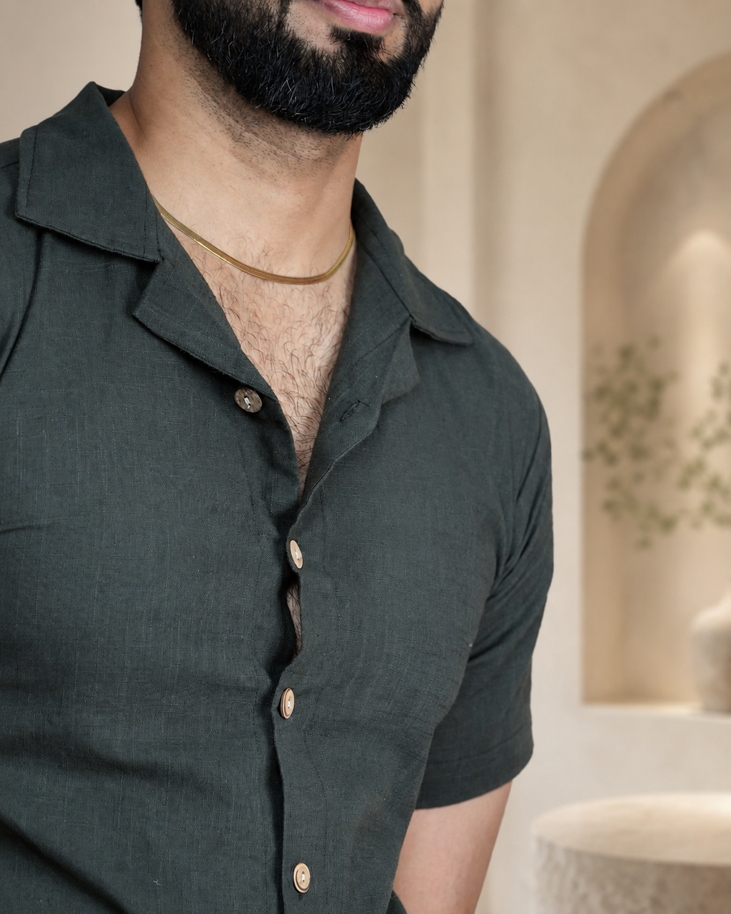 Men's Premium Dark Olive Shirts