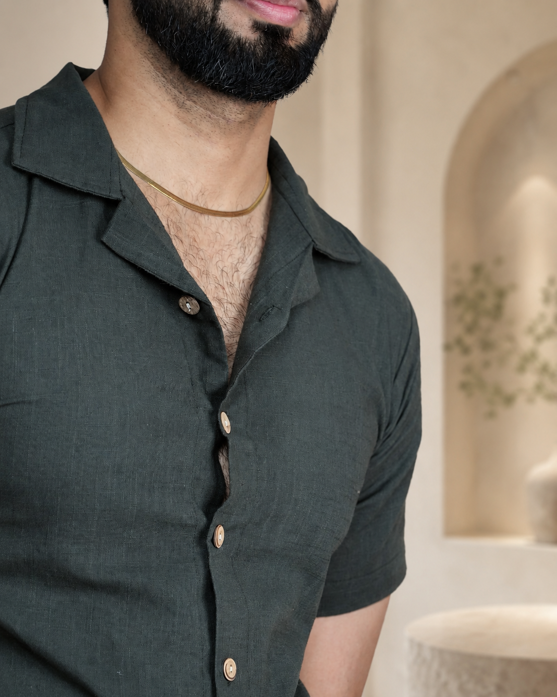 Men's Premium Dark Olive Shirts