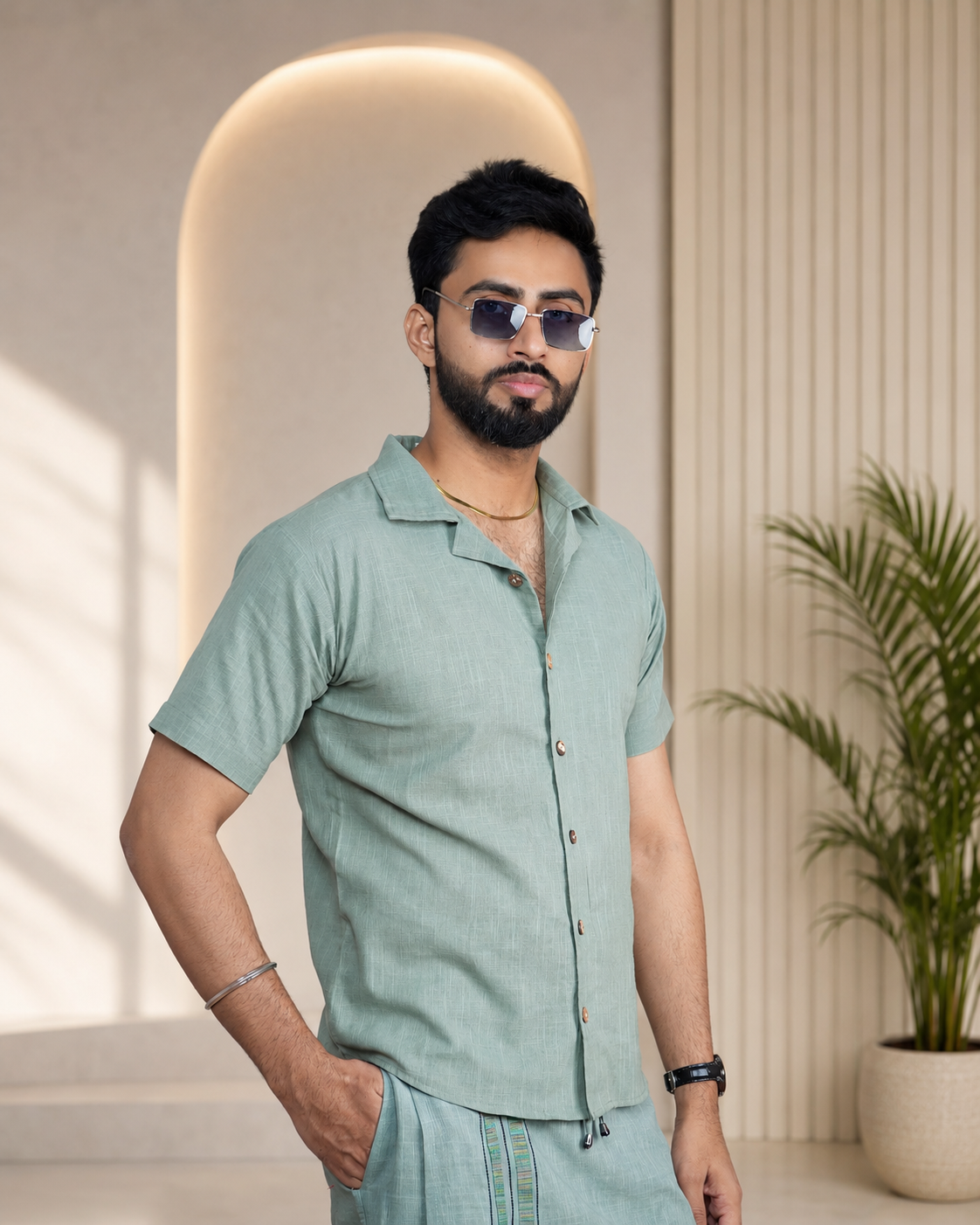 Men's Premium Frost Blue Shirts