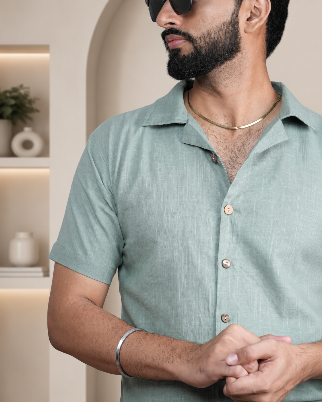 Men's Premium Frost Blue Shirts