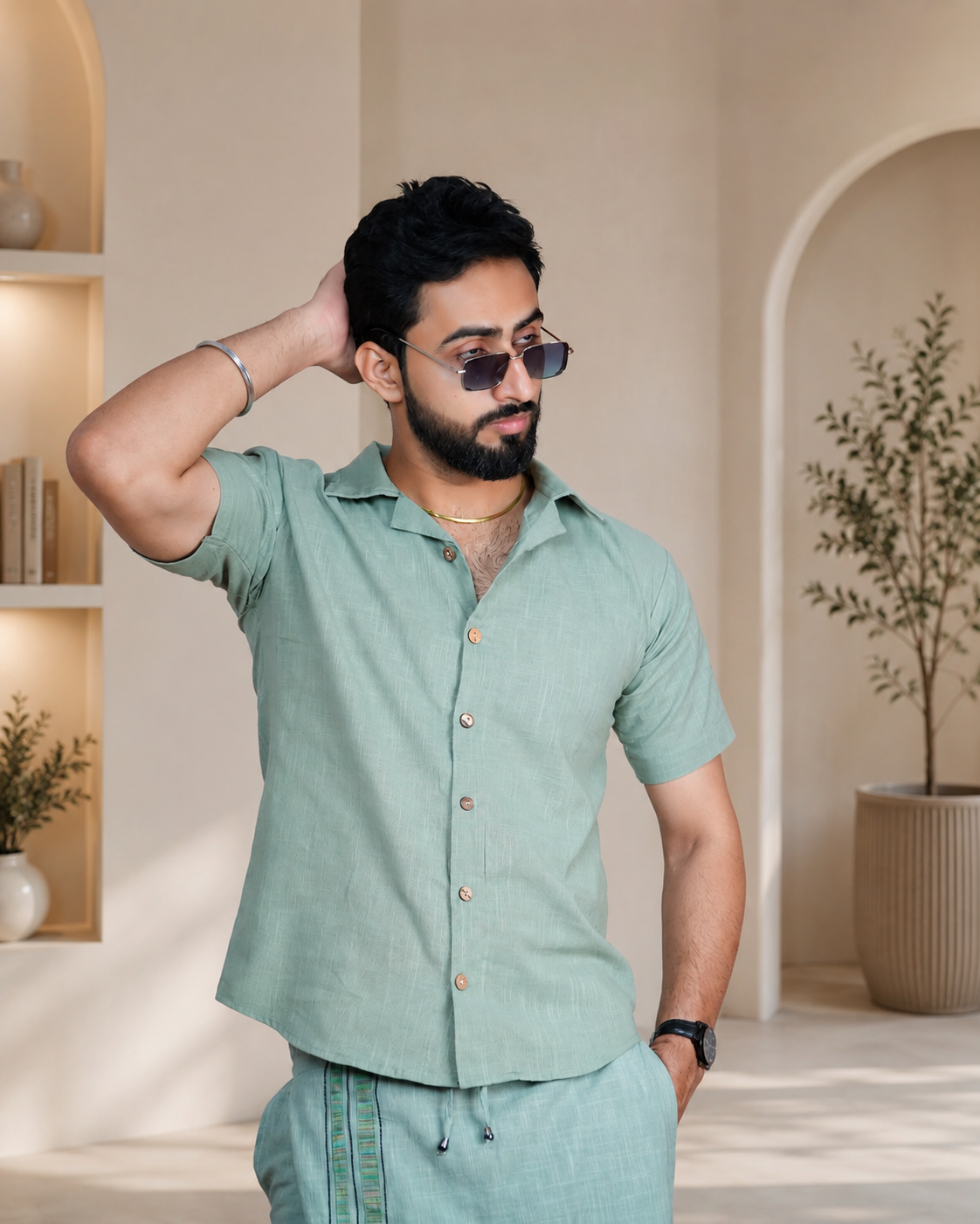 Men's Premium Frost Blue Shirts