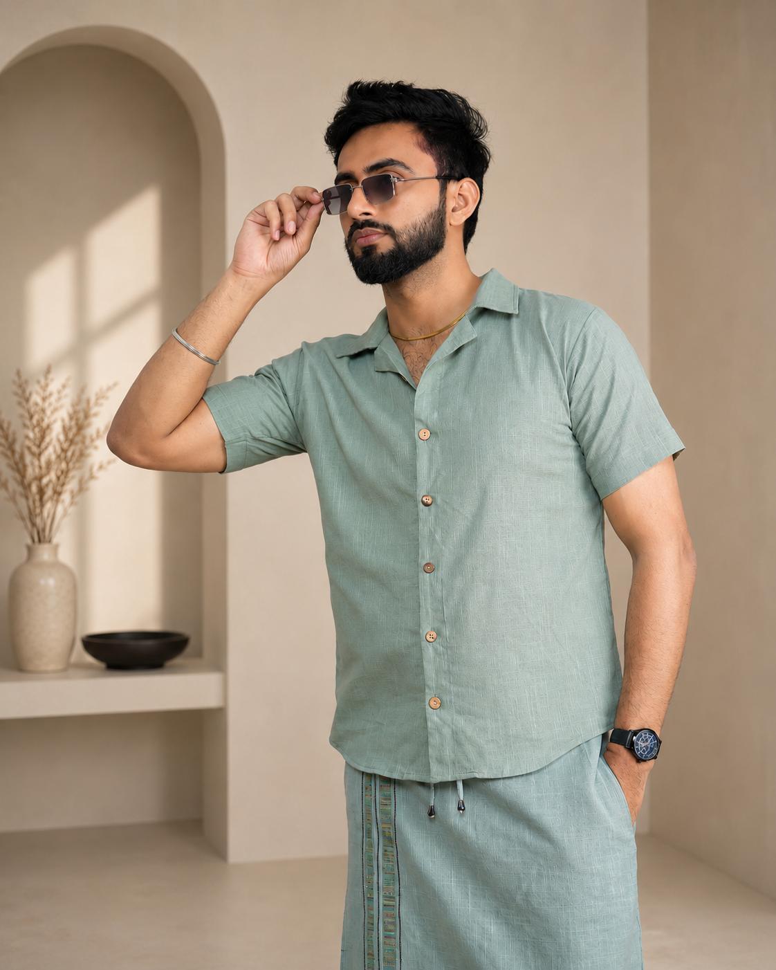 Men's Premium Frost Blue Shirts