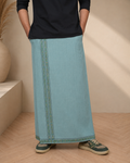 Premium Cotton Stripe Pajamalungi –  Sea Green