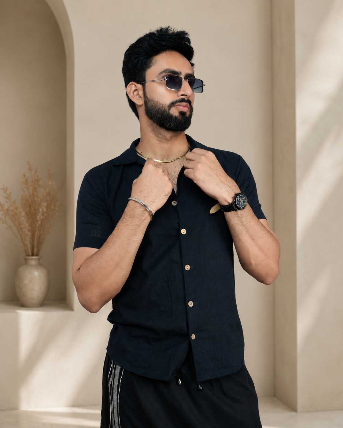 Men's Premium Charcoal Black Shirts