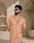 Men's Premium  Peach Shirts