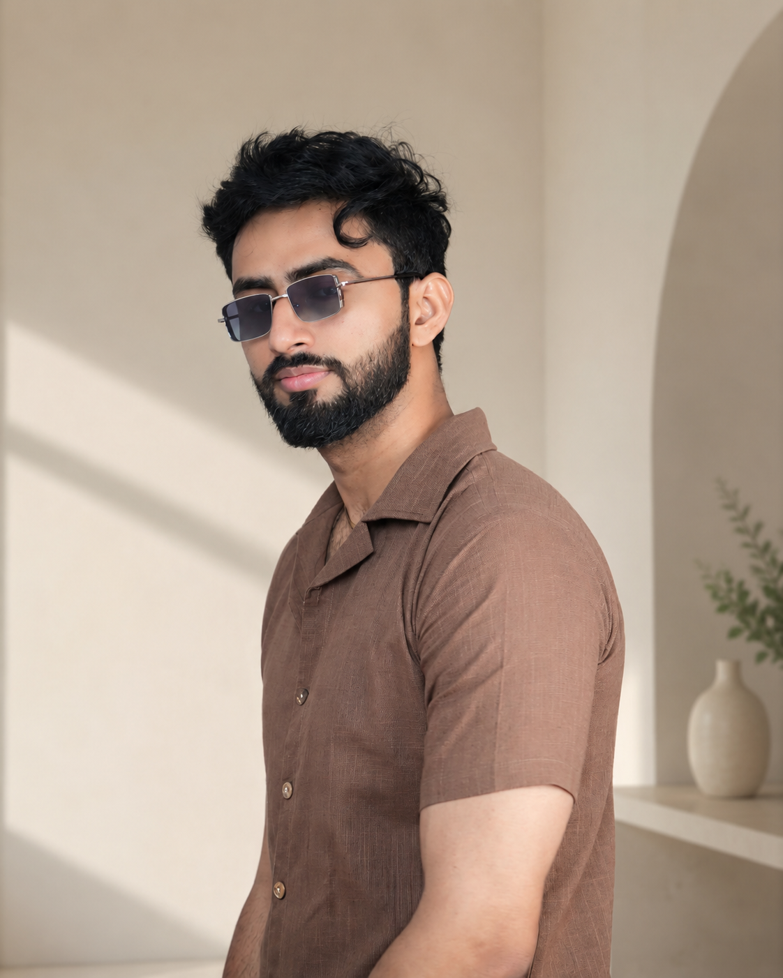 Men's Premium Bee Brown Shirts