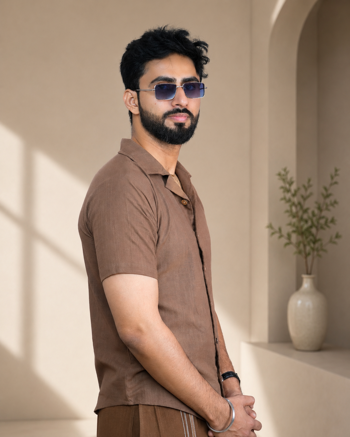 Men's Premium Bee Brown Shirts