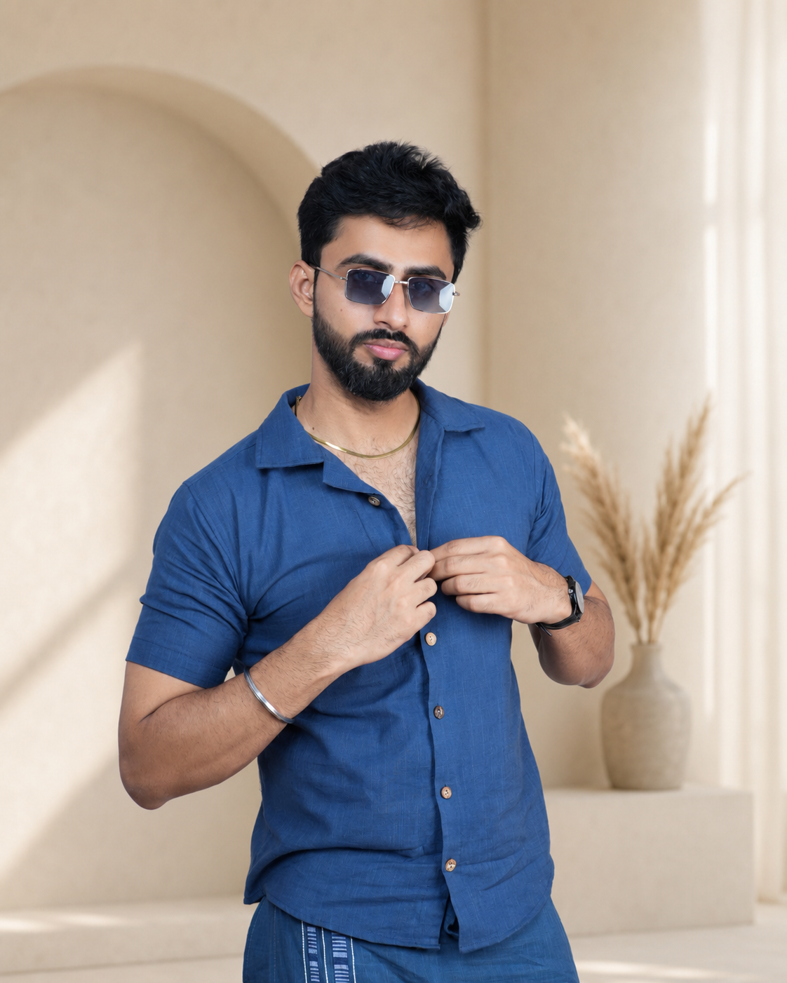 Men's Premium Denim Blue Shirts