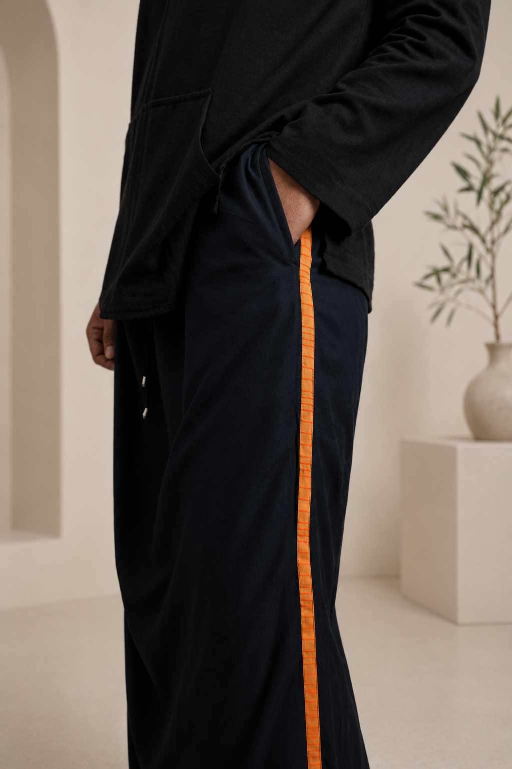 Men black Colour Pajamlungi