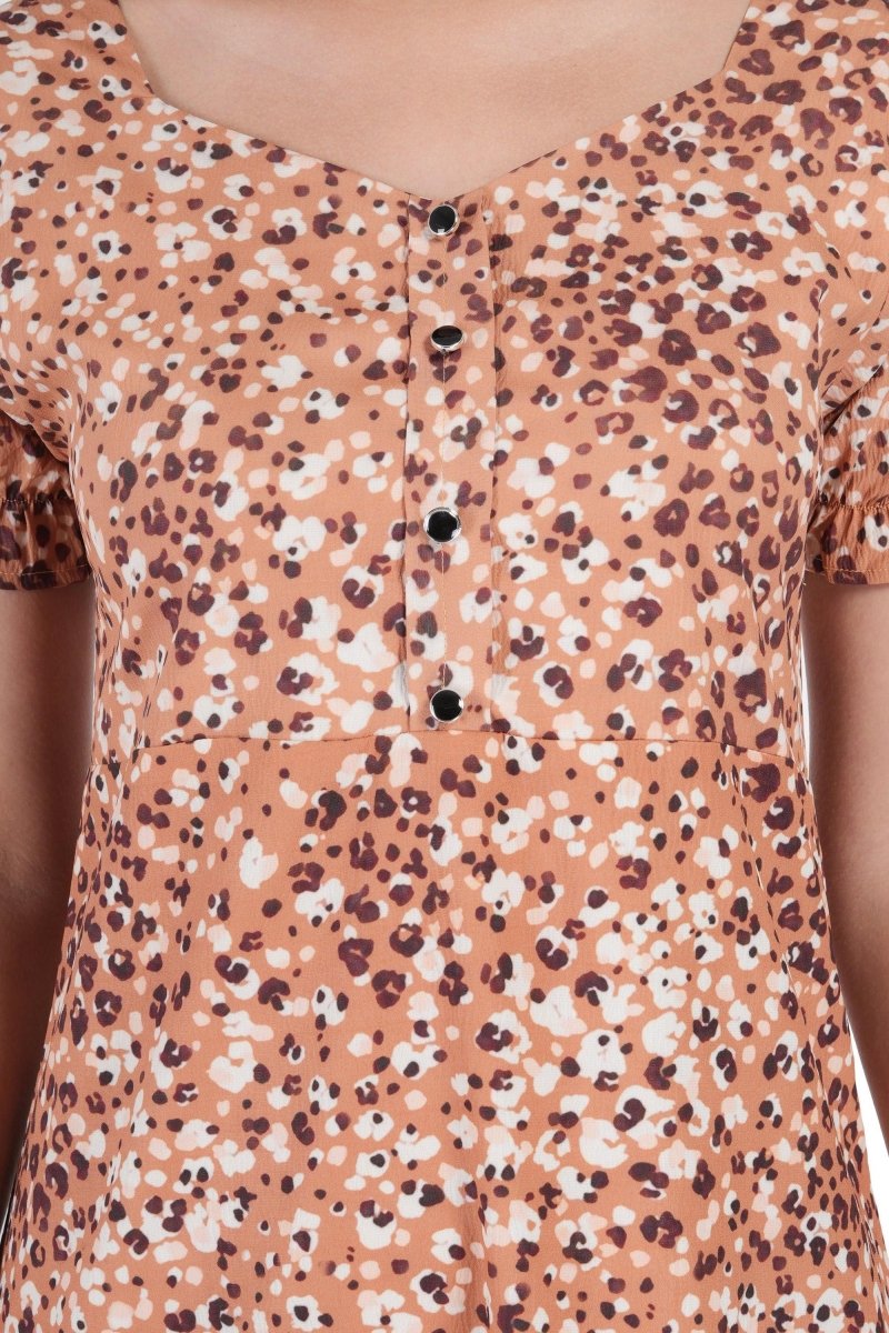 Leopard Print Dress - Nirmal Online