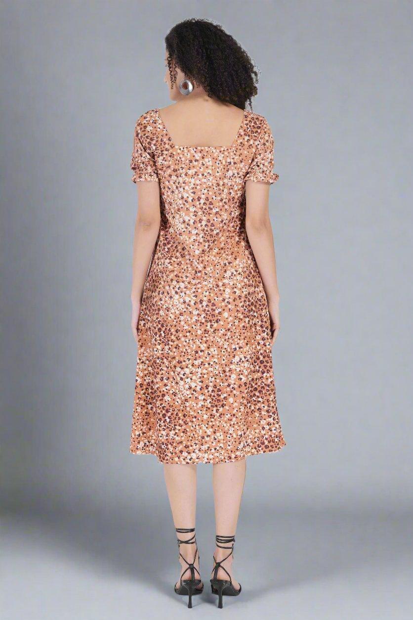 Leopard Print Dress - Nirmal Online