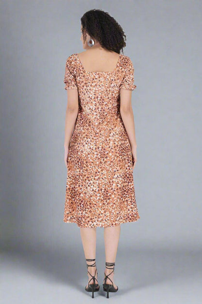 Leopard Print Dress - Nirmal Online