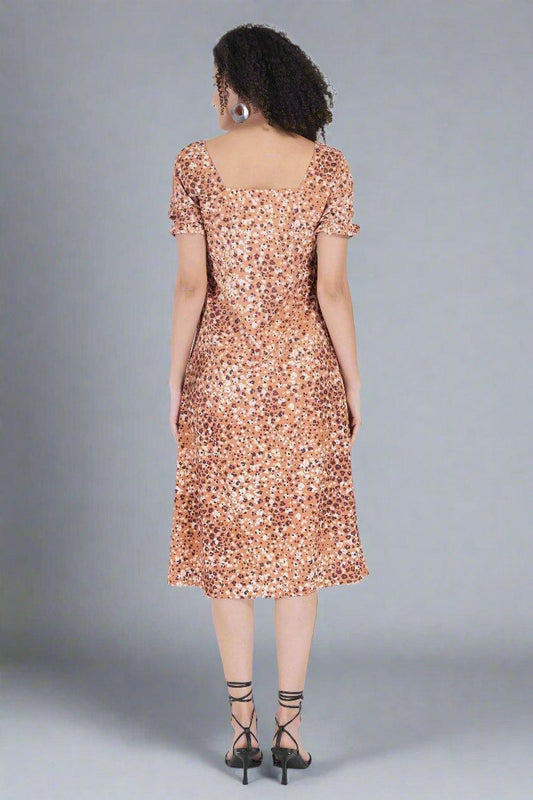 Leopard Print Dress - Nirmal Online
