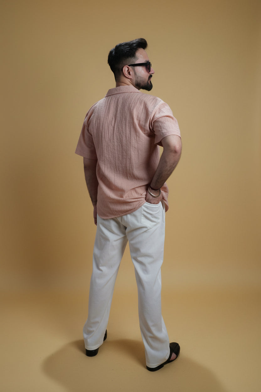 Men Mid Rise White Colour Cotton Lounge Pajama Pant
