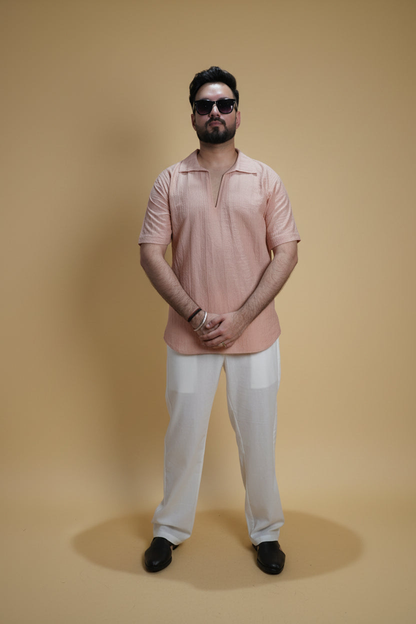 Men Mid Rise White Colour Cotton Lounge Pajama Pant