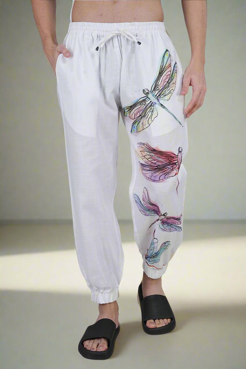 Dragonfly Dreams Lounge Jogger Pajama - Nirmal Online