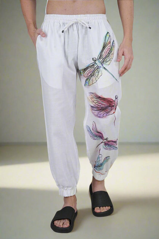 Dragonfly Dreams Lounge Jogger Pajama - Nirmal Online