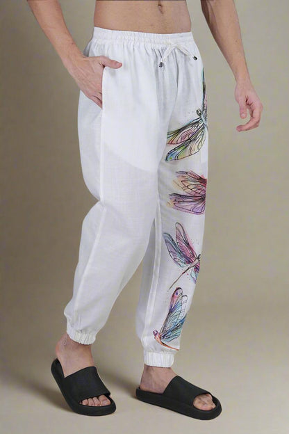 Dragonfly Dreams Lounge Jogger Pajama - Nirmal Online