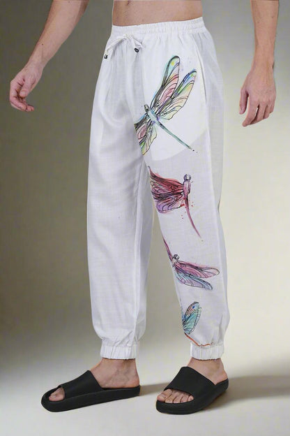 Dragonfly Dreams Lounge Jogger Pajama - Nirmal Online