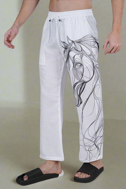 Horse Sketch Comfort Pajama - Nirmal Online