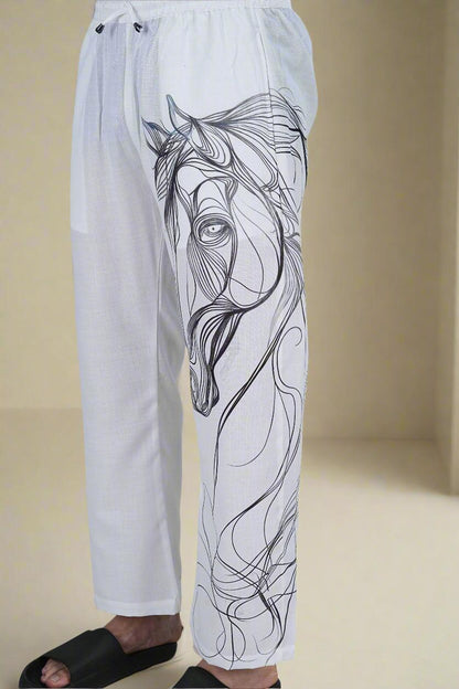 Horse Sketch Comfort Pajama - Nirmal Online