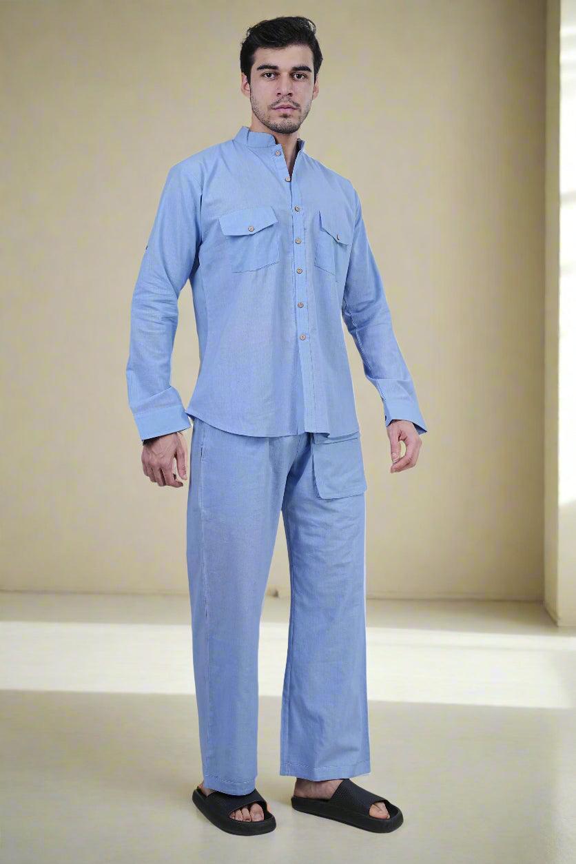 Serene Sky Pajama - Nirmal Online