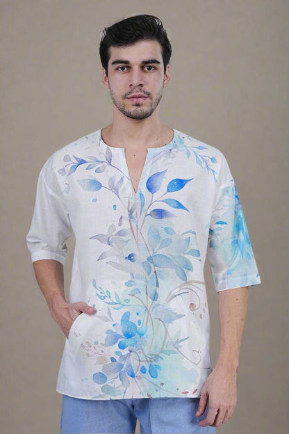 Floral Mist Kurta - Nirmal Online