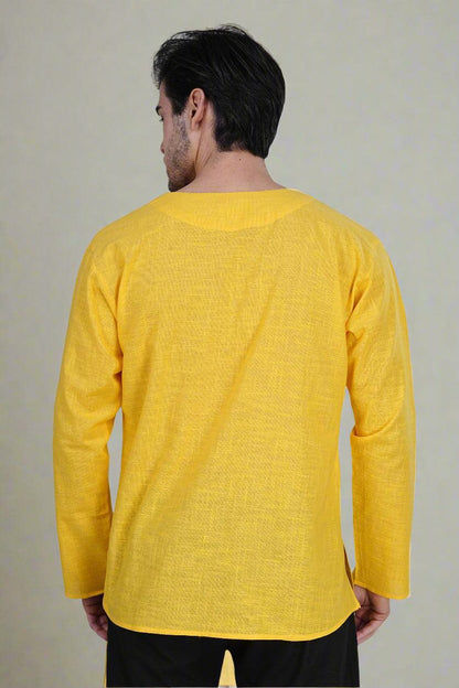 Yellow Elegance Kurta - Nirmal Online