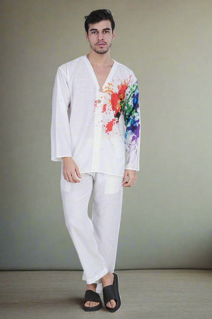 Inkflow Kurta - Nirmal Online