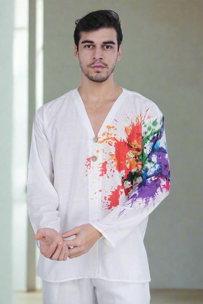 Inkflow Kurta - Nirmal Online