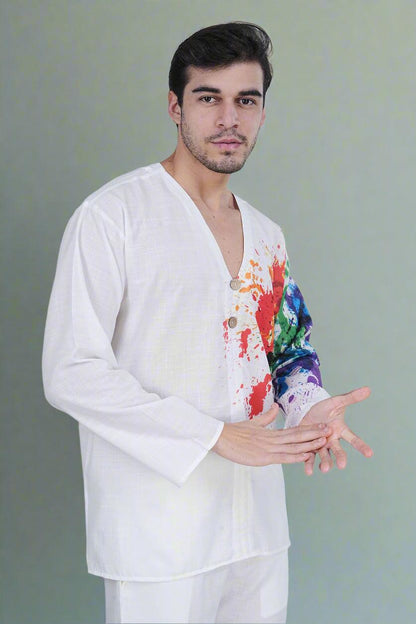 Inkflow Kurta - Nirmal Online