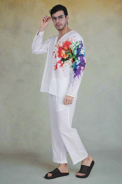 Inkflow Kurta - Nirmal Online