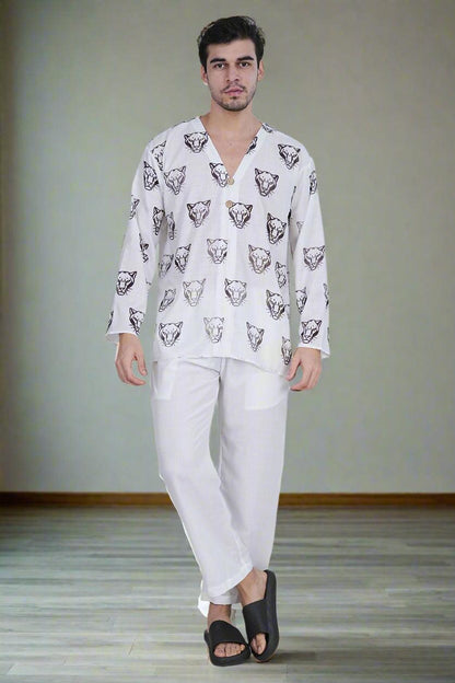 Shadow Tiger Kurta - Nirmal Online