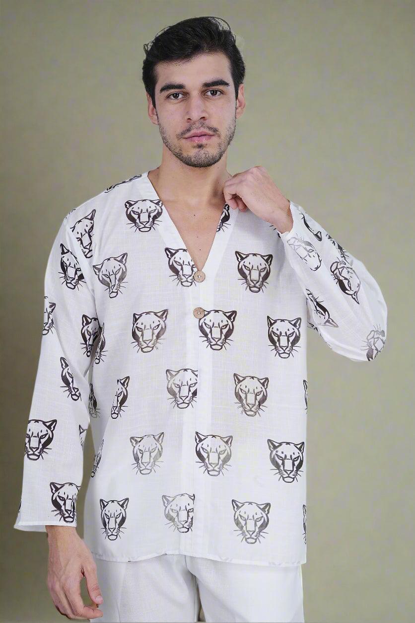 Shadow Tiger Kurta - Nirmal Online