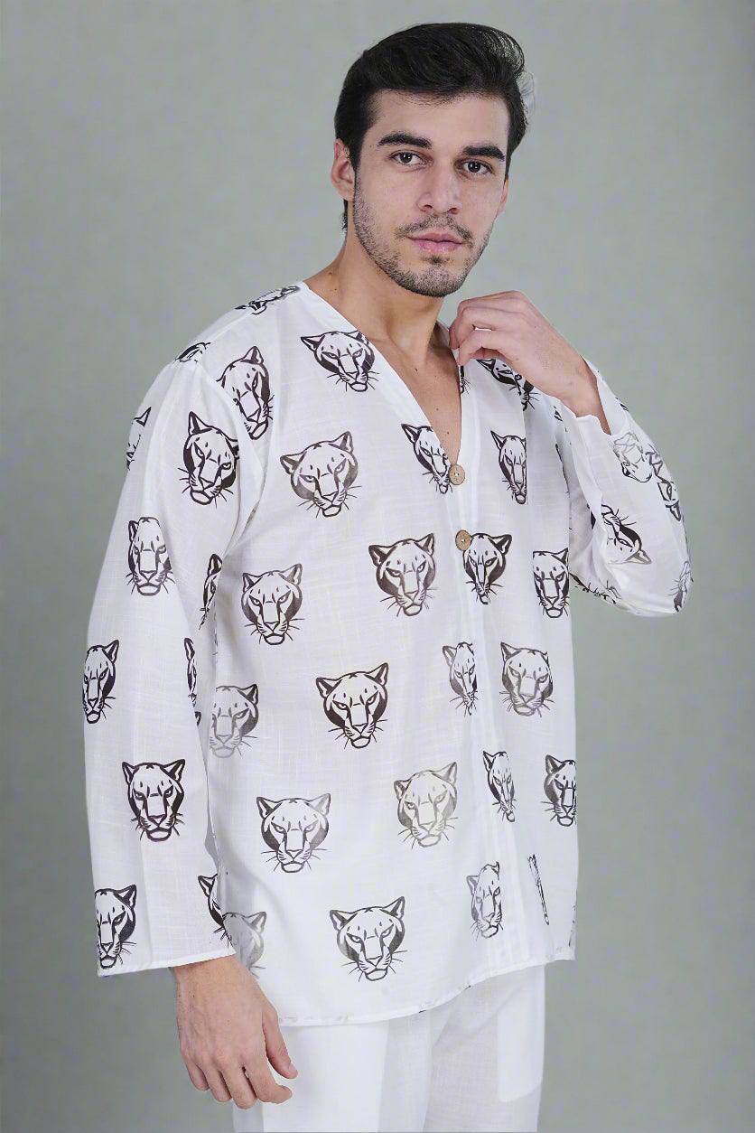 Shadow Tiger Kurta - Nirmal Online