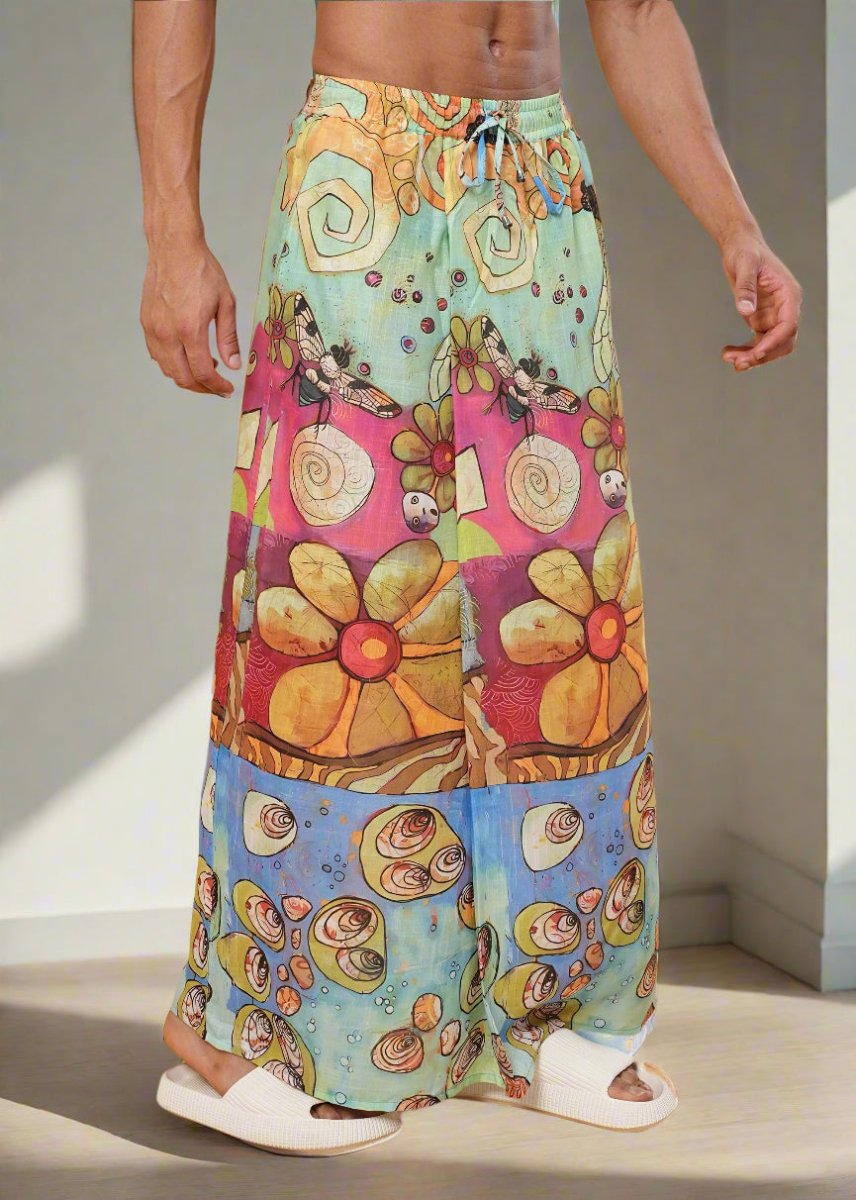 Boho Floral & Ocean Shell  Pajamalungi